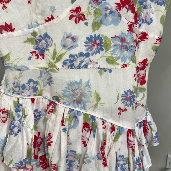 LoveShack Fancy - Marion mini sunDress in Cherry Skies XS - Picture 6 of 7